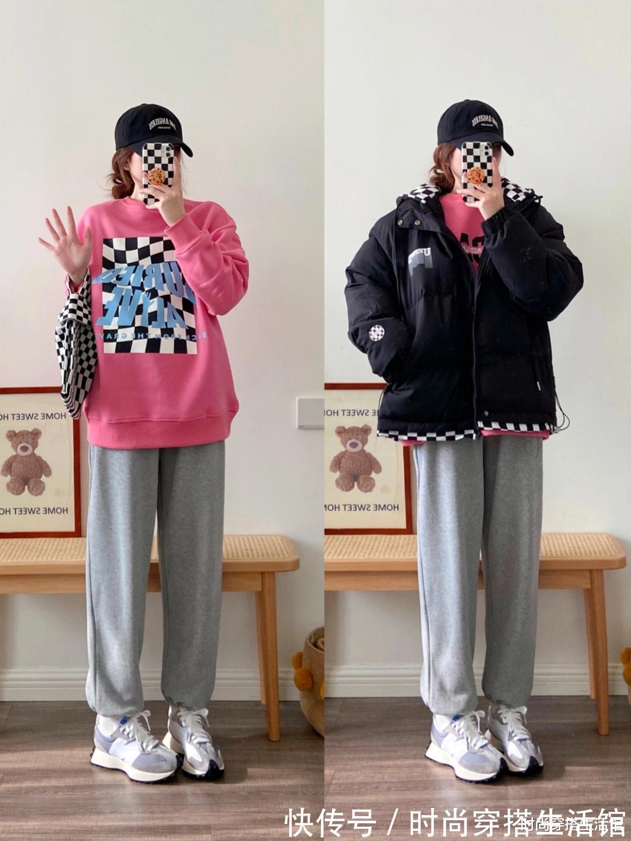 格纹裤|?这位时尚博主的穿搭真圈粉,简约大方又气质,冬天就这么穿超美