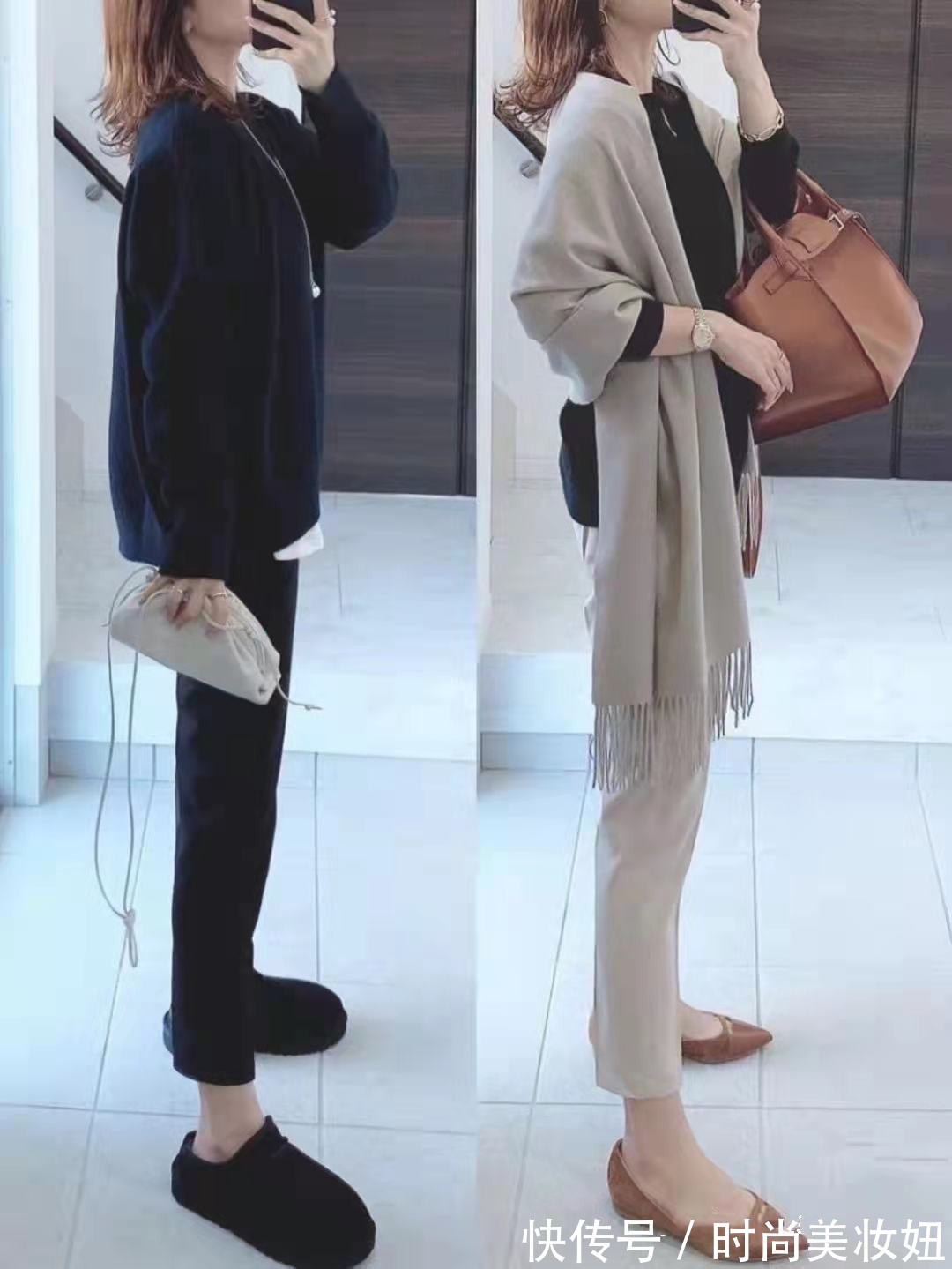 妈妈|“毛衣+9分裤”怎么搭更高级,40岁妈妈的穿搭经验,减龄又洋气