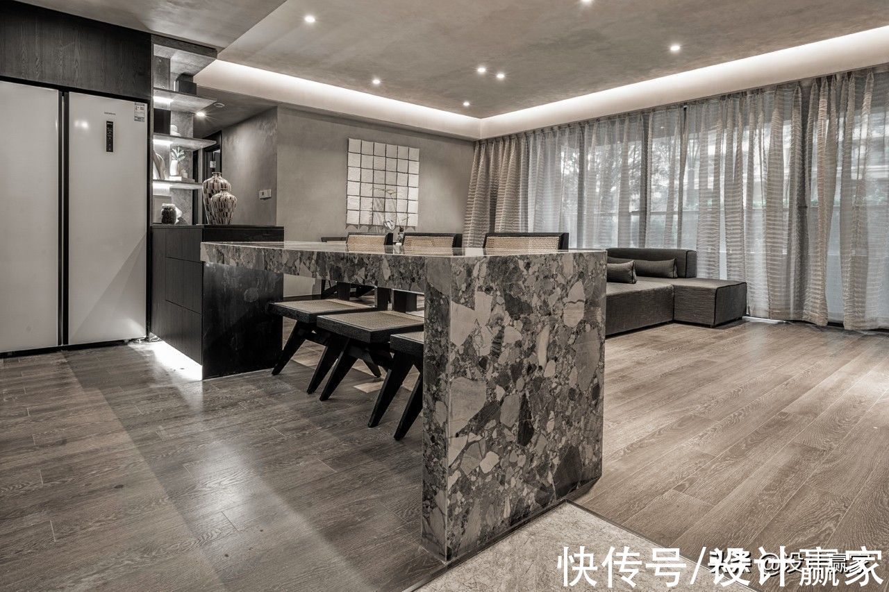 茶台|128㎡侘寂风平层，晒晒室内实拍图，美而高级，好让人羡慕