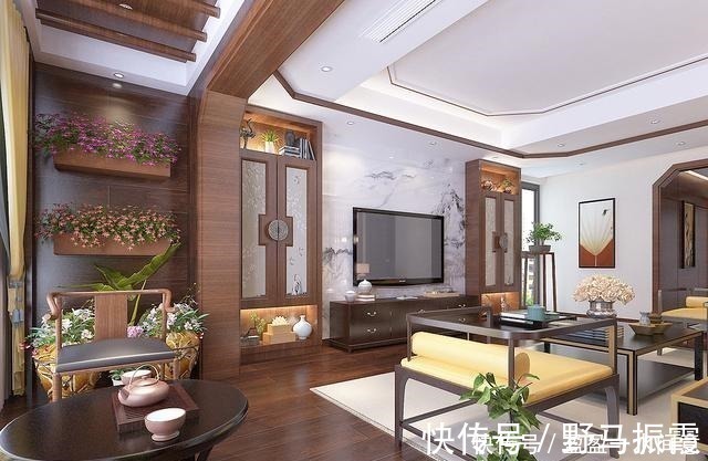 豪华|老婆不喜欢住别墅,于是我们买了两套平层打通,豪华感比别墅不差!