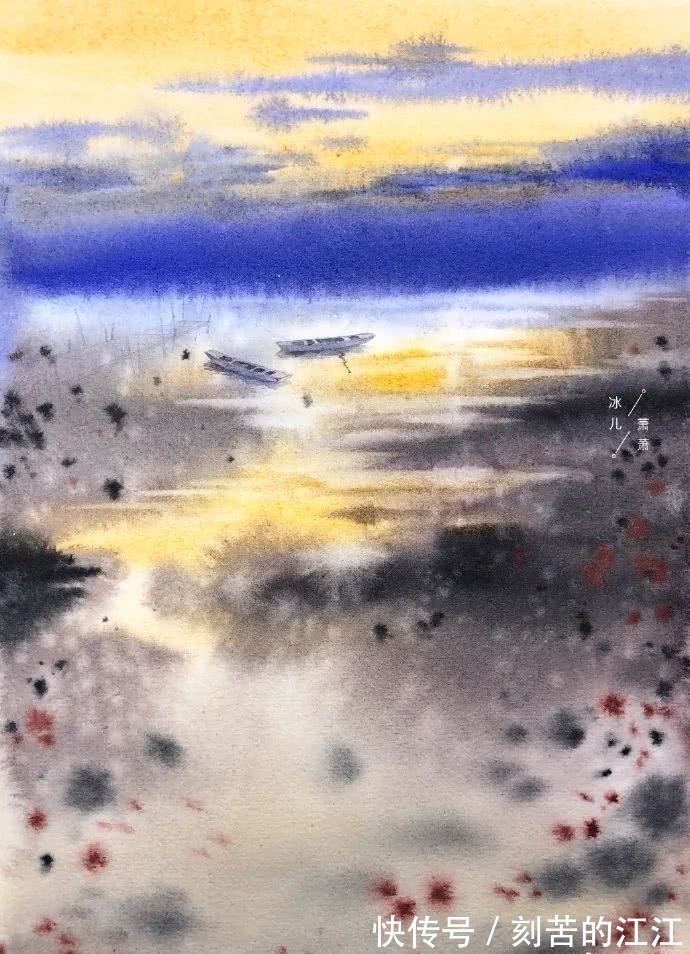 花瓣@水彩这样画,也太美了吧!居然把花瓣画出透明的感觉,看完忍不住保存!