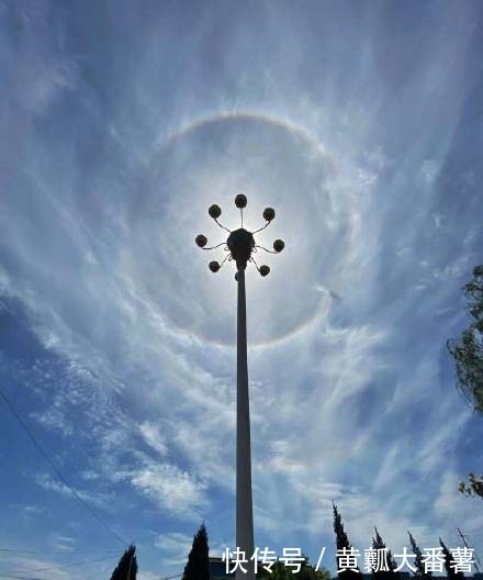 黄子洋 北京上空出现日华+日晕+环地平弧,你看到了么?