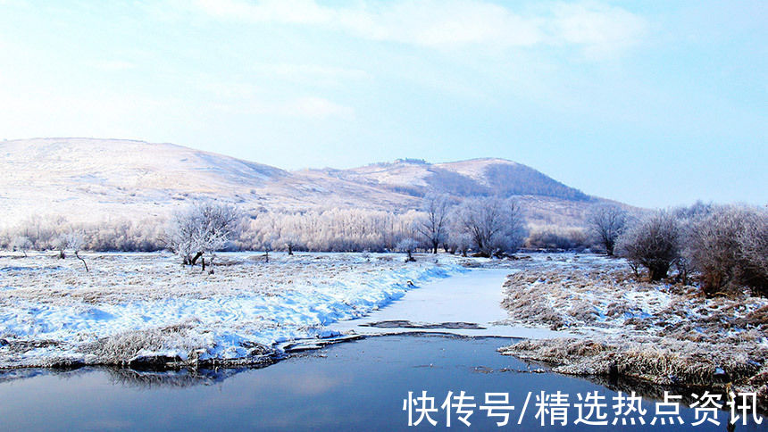 霜雪|中俄边境小城额尔古纳市迎来今年首场雾凇景观