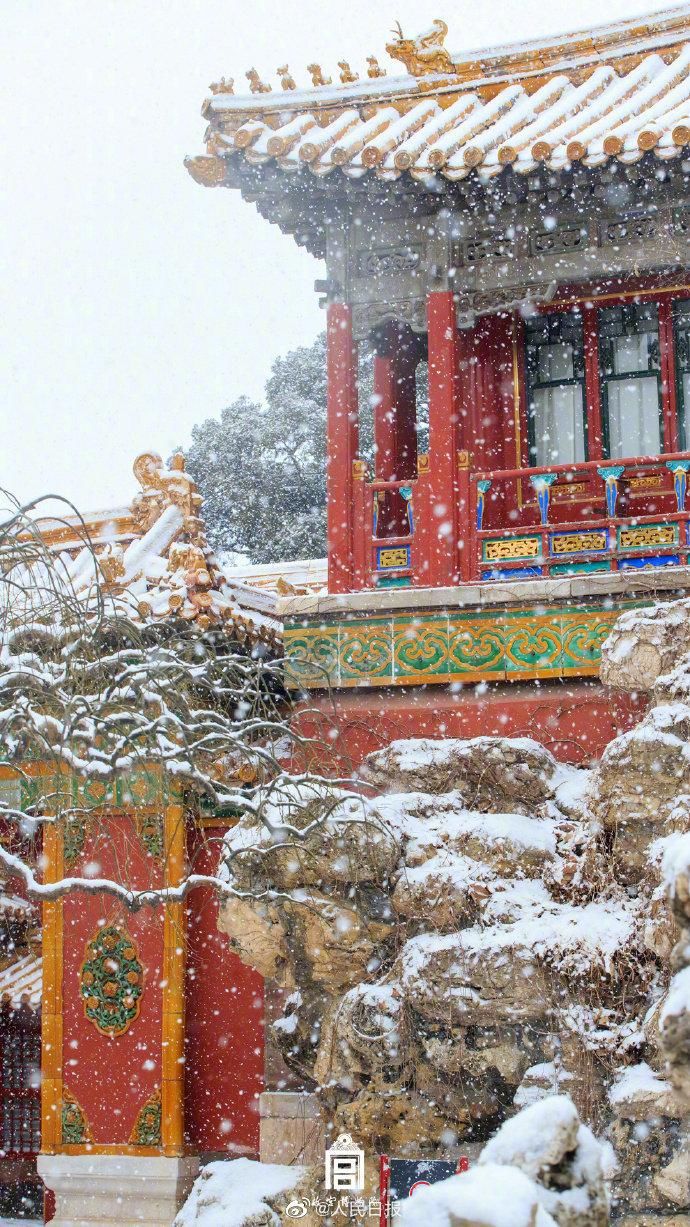 故宫|与冰雪共舞！故宫雪景图来了