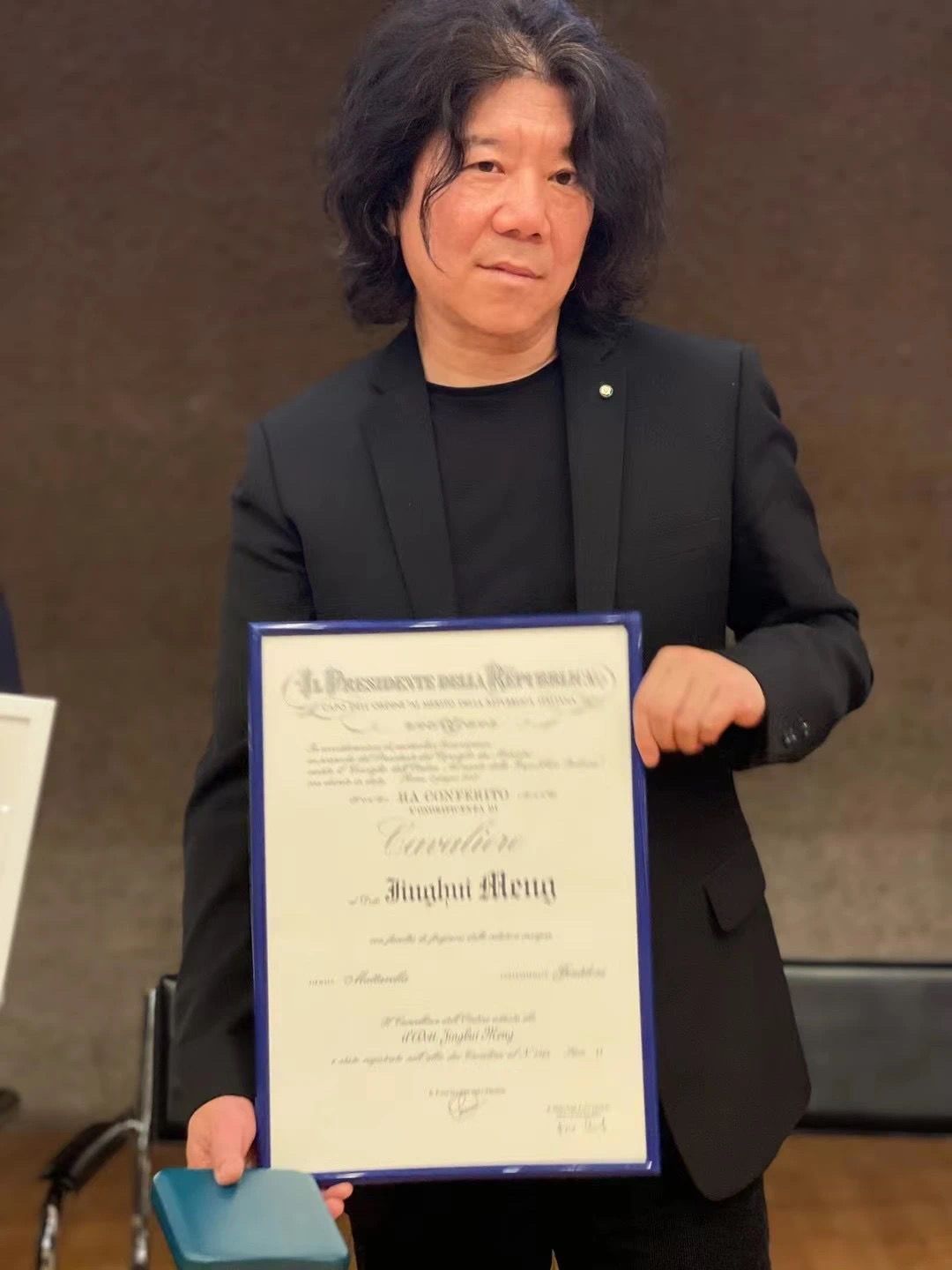 共和国|孟京辉获意大利共和国功绩骑士勋章