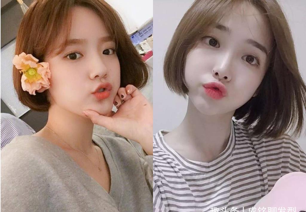 视觉感|“圆脸”和“国字脸”女生适合什么发型?三个细节证明,短发最好