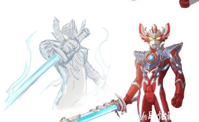 泰迦|奥特曼当泰迦三重剑可以变化形态,风马忍刀无比帅气,七彩巨剑瞩目!