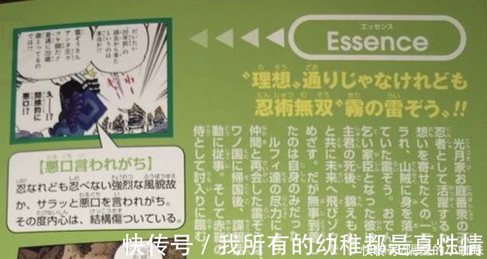 人设图|海贼王官方情报：雷藏居然是能力者，他之前的“人设图”好帅