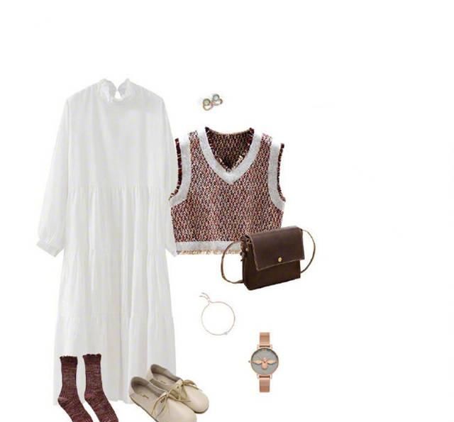 白色|保暖又能凹造型的马甲,变身“宝藏”女孩,神秘不失文艺感