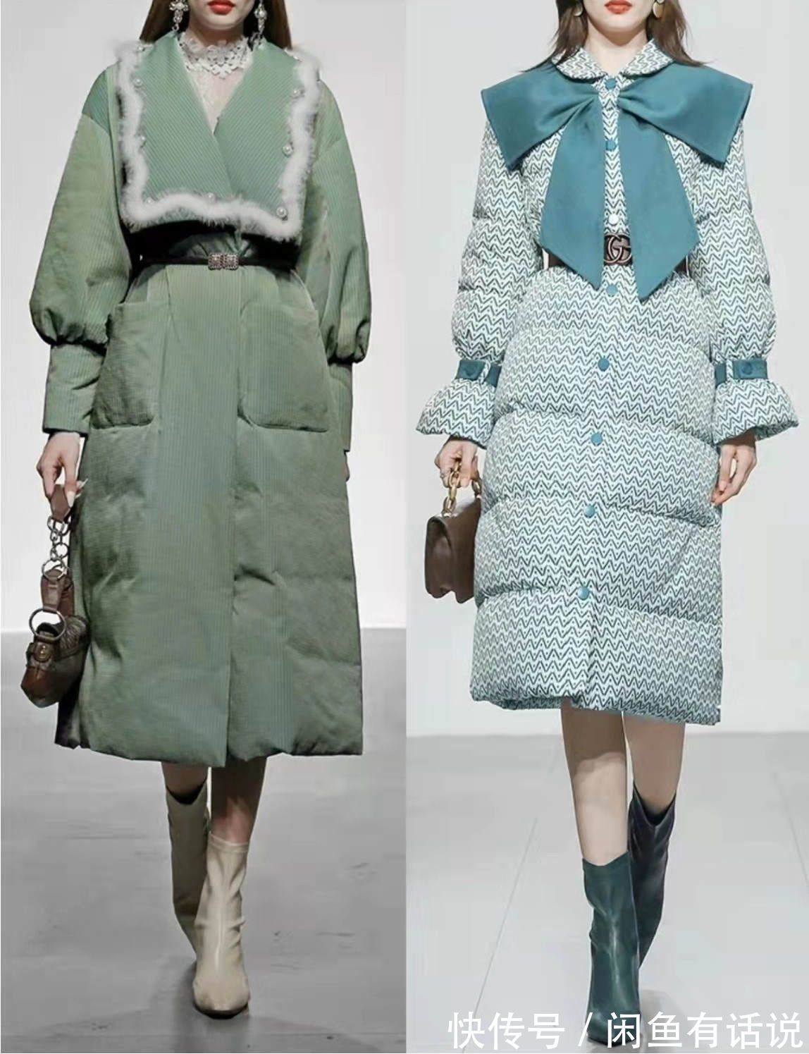 拉长感|别再说穿羽绒服显胖了!今年流行加根“腰带”,显高显瘦更高级