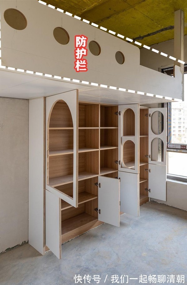 膨胀螺丝|9㎡女儿房利用极致，床挑空1.6米，塞衣柜藏书房，一房顶3房