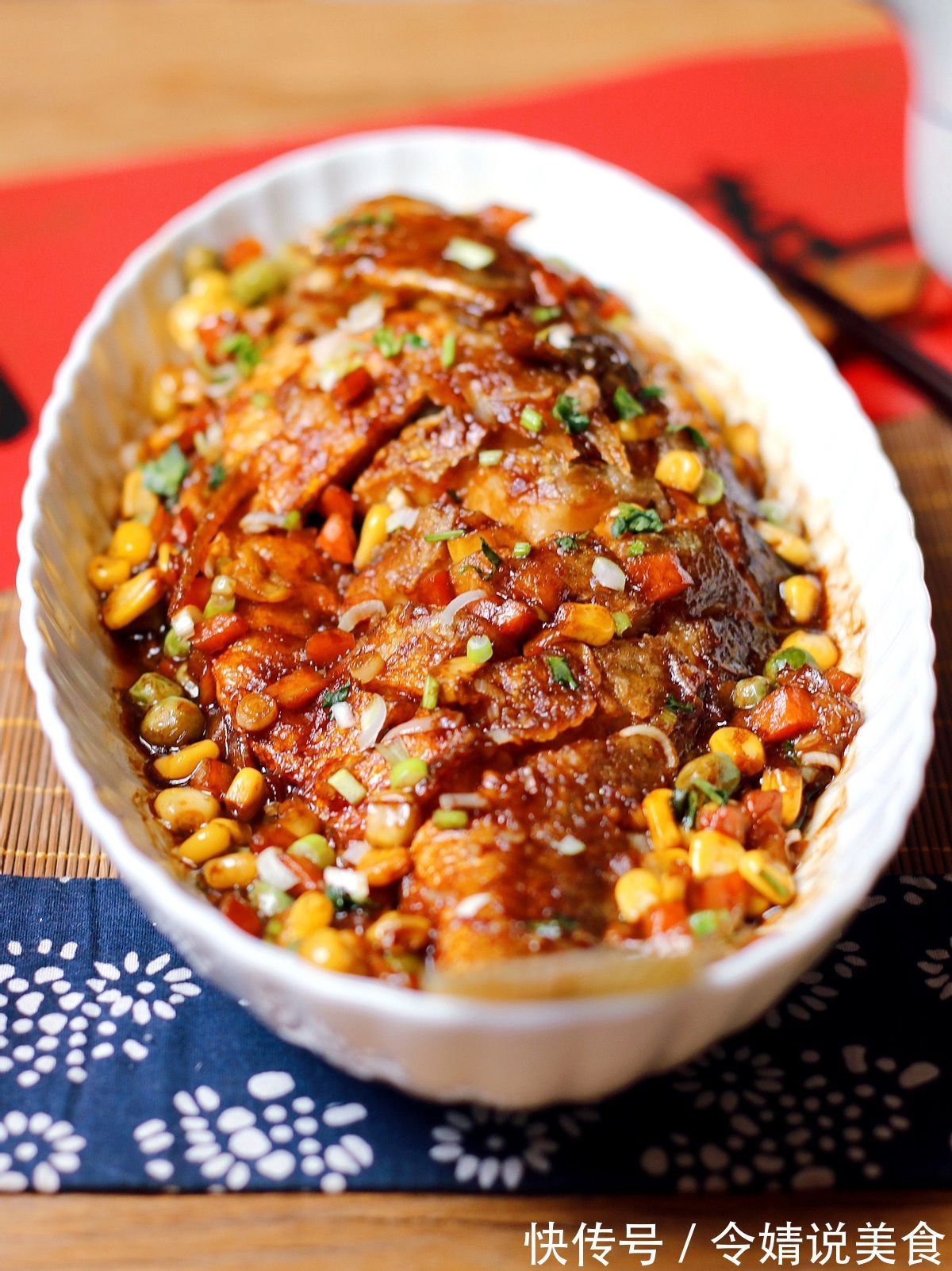 大黄花鱼好吃的做法,搭配蔬菜,营养丰富,鲜美下饭,太好吃了