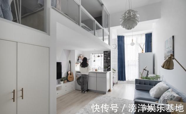 客厅|这是我见过空间利用到最极致的家，34㎡当两室一厅用，还带衣帽间