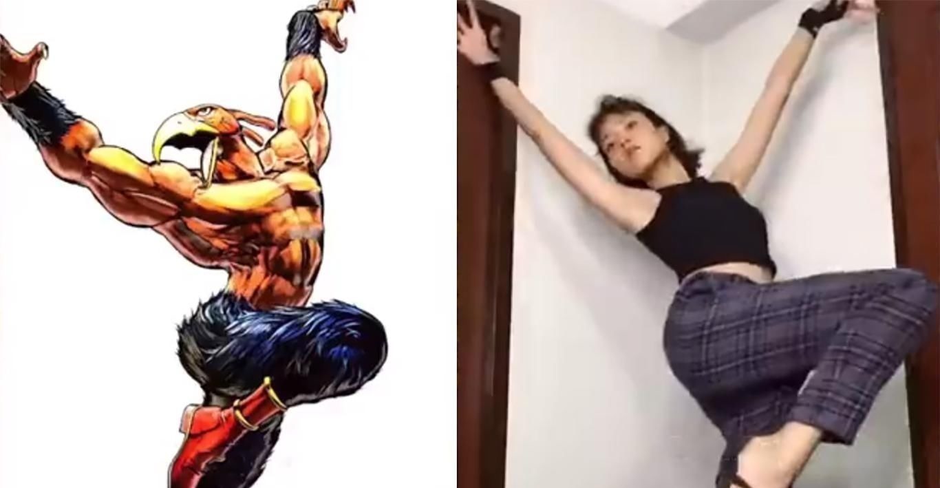 吉良吉影|小姐姐模仿高难度JOJO立,奇怪的姿势增加了,拍照再也不怕没Pose