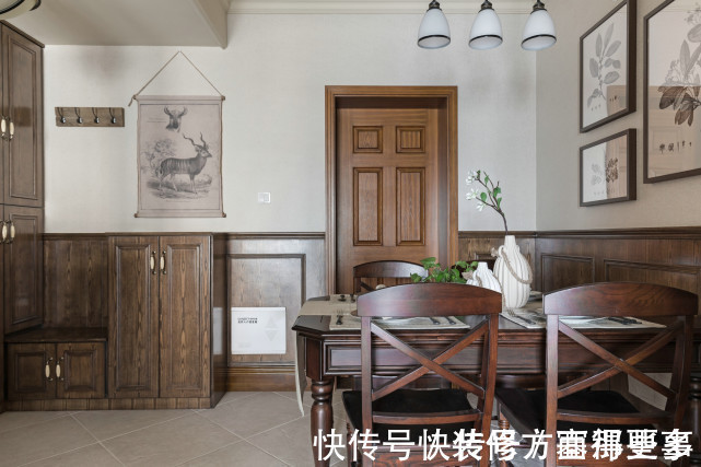 美式|这个90平三居室在古典中带有一点随意,简洁明快,又温暖舒适