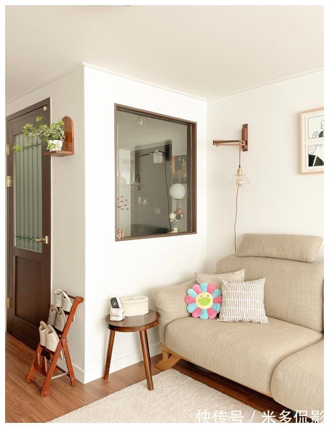三口之家|120㎡复古风，胡桃木+白的配色干净又养眼，三口之家的简单生活！