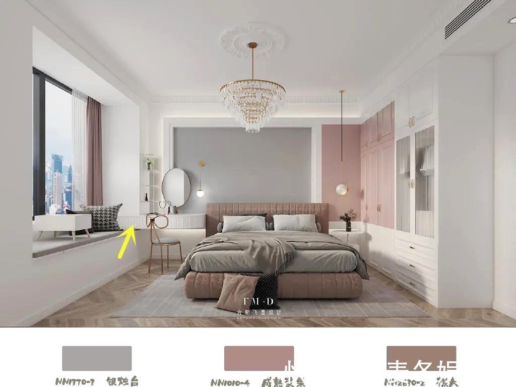 衣帽|卧室装2面衣柜打造3㎡大衣帽间，预留80公分隔出梳妆区，太巧妙了