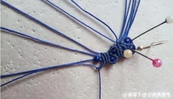 蜡绳编的中国风流苏耳饰,精致大方,DIY手工编绳附教程