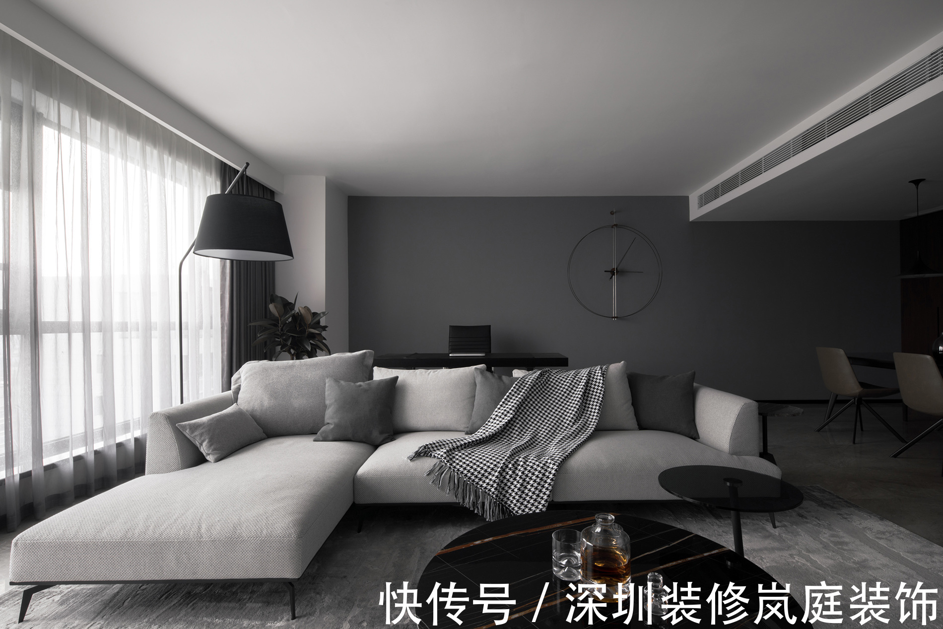 深圳|深圳装修:粤海城108㎡现代简约,全屋整洁大方,精致优雅!