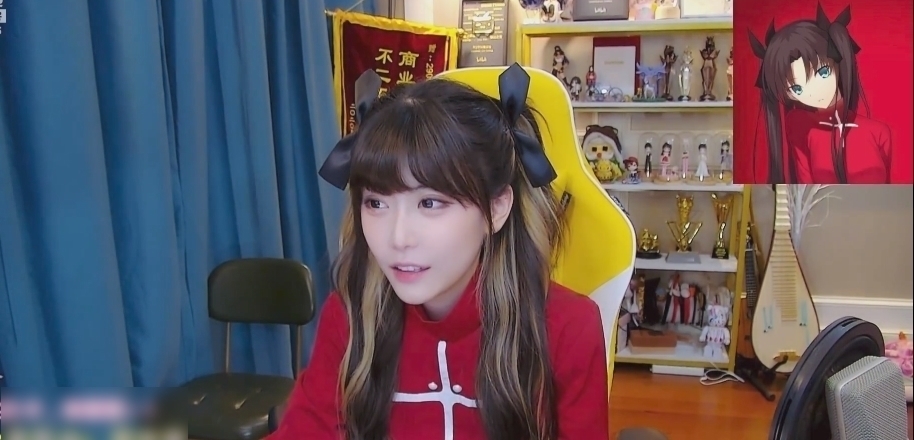 coser|周淑怡cos远坂凛跳舞,长腿黑丝二次元摇,却被腐团儿“秒杀”