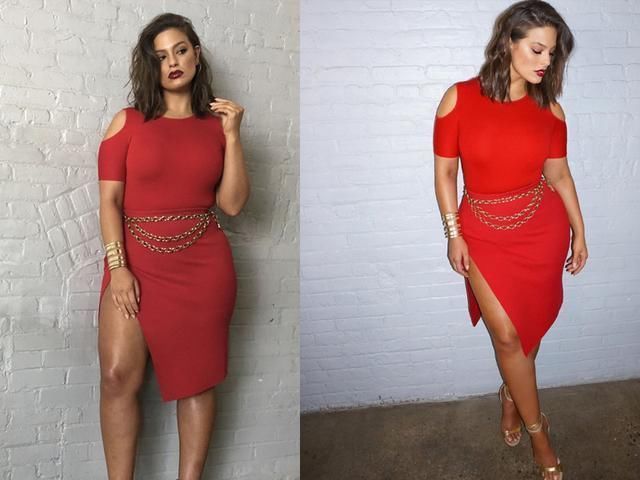 微胖|真给微胖女孩争气180斤超模亮相街头,穿衣自信大胆秀腰身