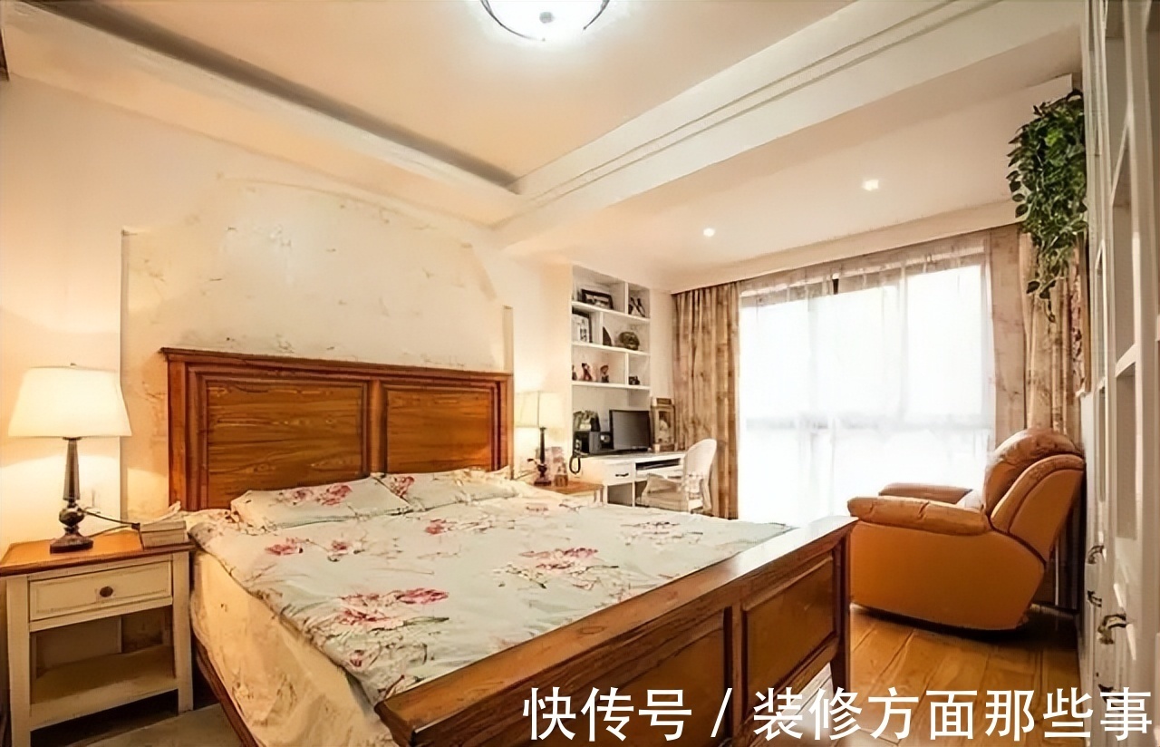 装修|107平浅黄美式风三居室,小餐厅显得简洁又整齐