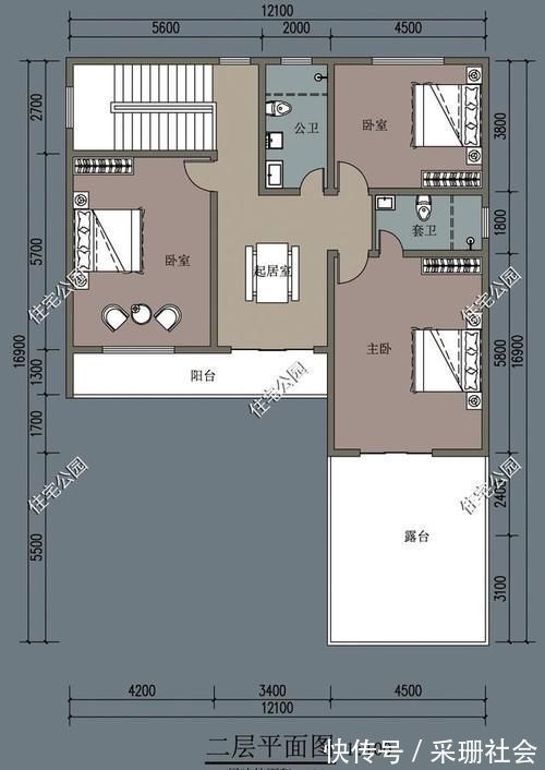 占地面积|房屋开间15米，进深25米左右，希望有院子、柴火厨房和杂物房，该怎么设计好？