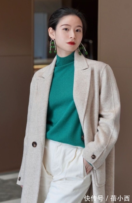 高领衫 春季最火搭法还是“针织衫+半身裙”,不挑人又chic,穿出好气质