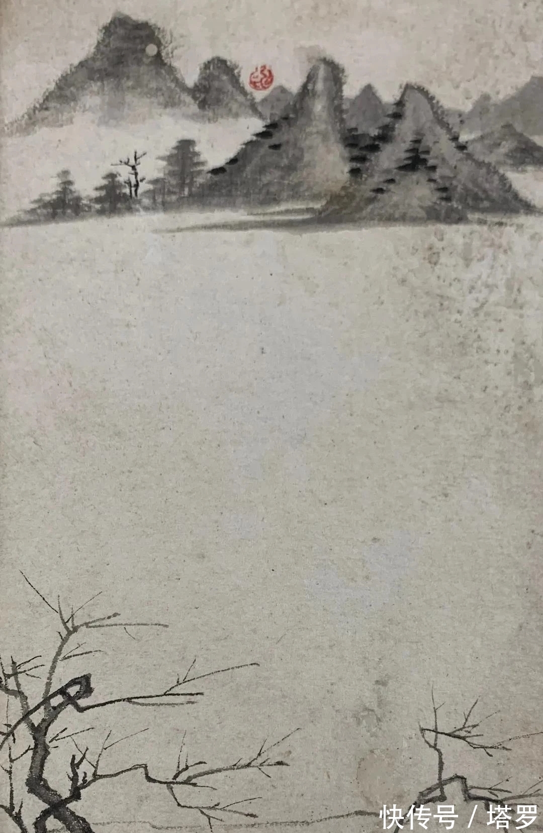 江画梅@他的山水画面貌来源于铁骨冰心的梅花|渐江画梅