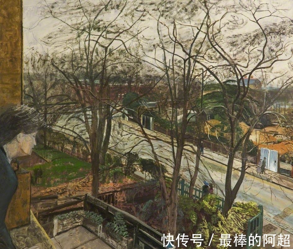 这风景油画个人化明显，画中人物和风景都不是主要的，戏剧性才是