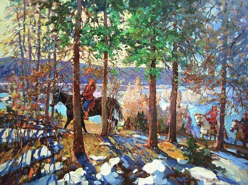 油画&浓郁的色彩,俄罗斯画家安德烈·米沙金的风景油画(二)