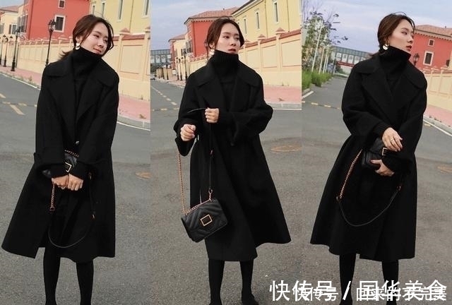 紫色 冬天女人大衣别瞎买,凑齐4个颜色就够了,时髦洋气特有范!