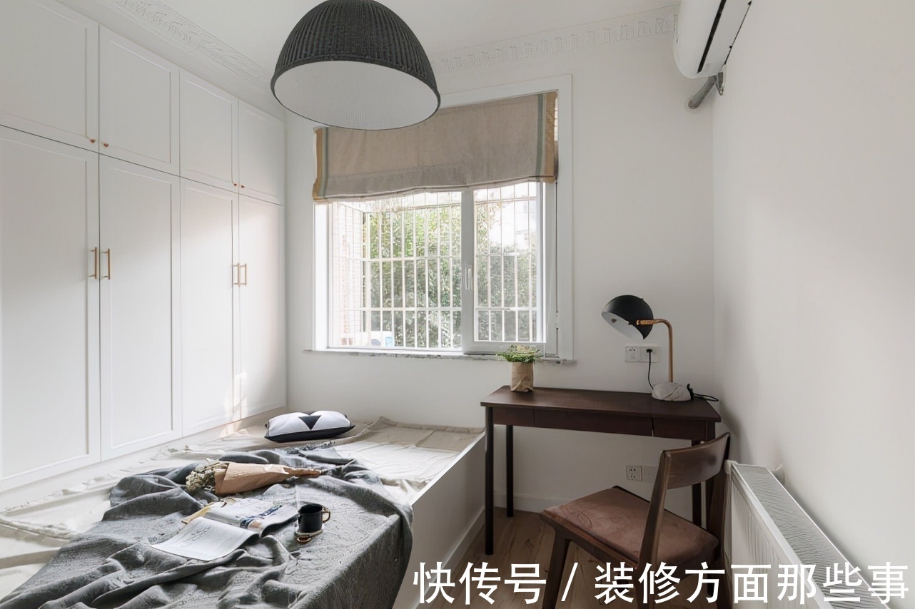 卫生间|112平北欧风三居室,把客房的隔墙打通,让整个空间通透起来