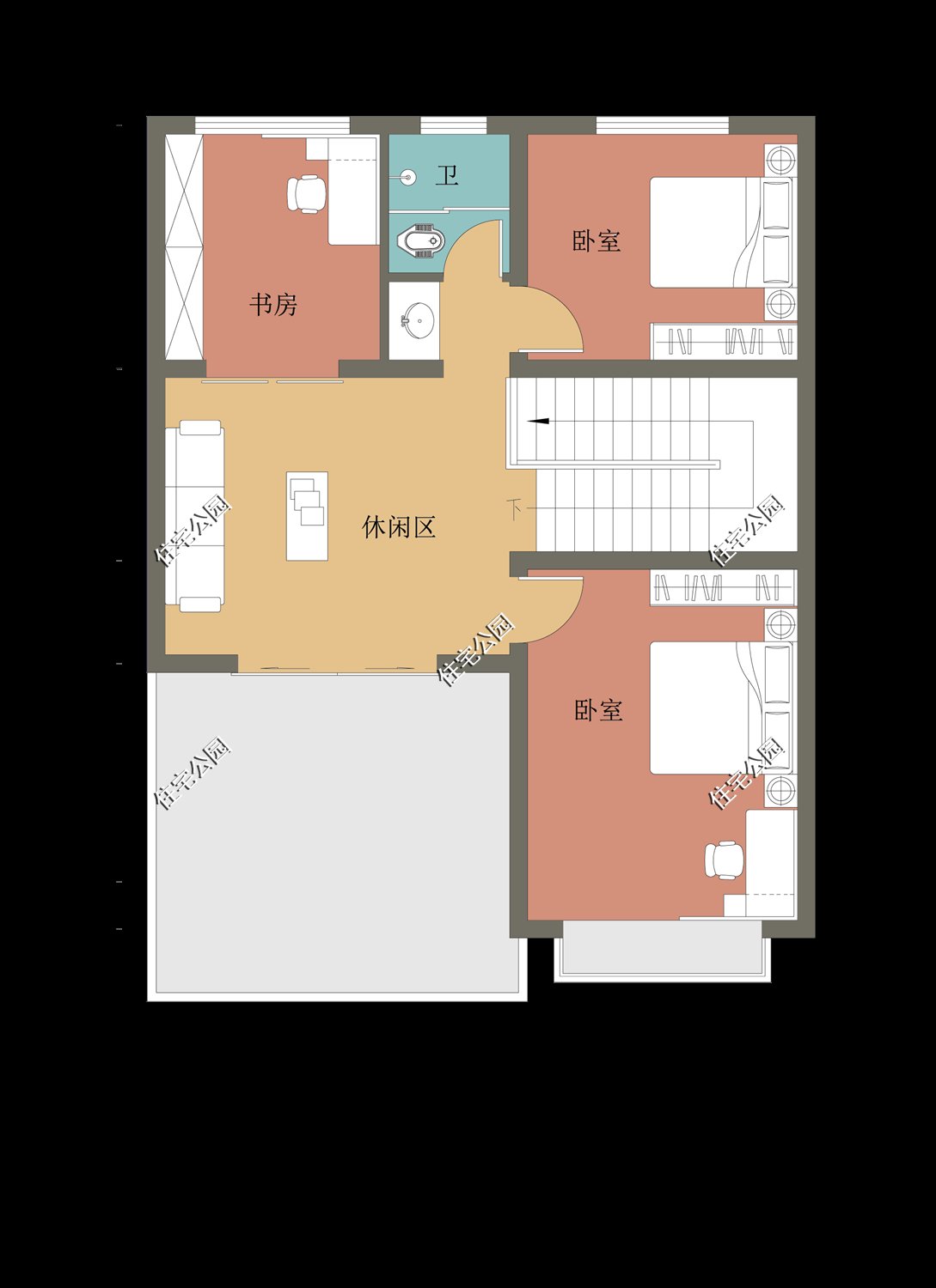 露台|农村建房想省钱？看看这10套平屋顶户型，20来万就能建好