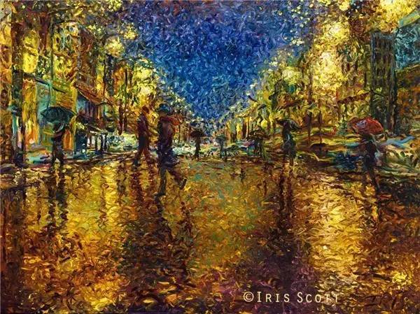 色彩斑斓@这个画家“有点冷”,她用颜料触摸这个色彩斑斓的世界