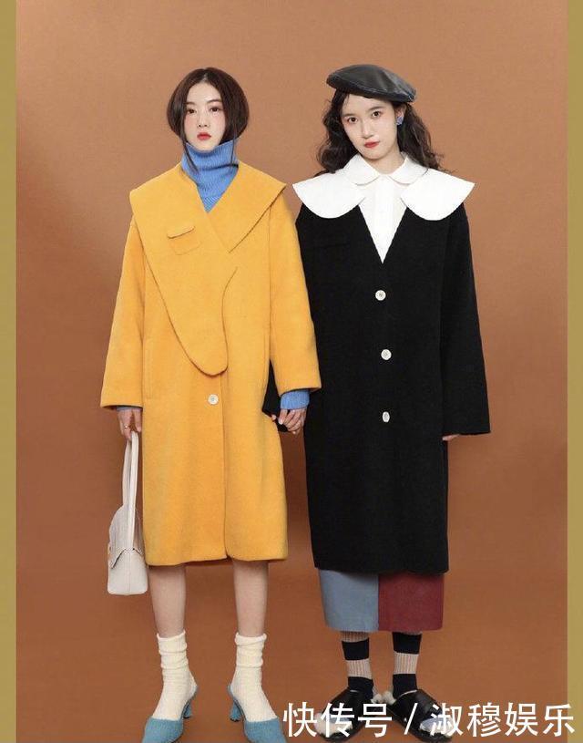 很有个性的闺蜜穿搭,过年就要鲜艳的服装,看着都觉得心情好