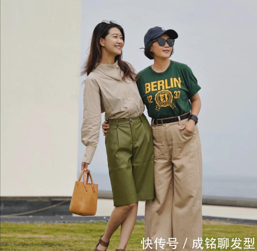 高雅|这对母女好似“姐妹花”,妈妈高雅女儿靓丽,优雅大气高级感满满