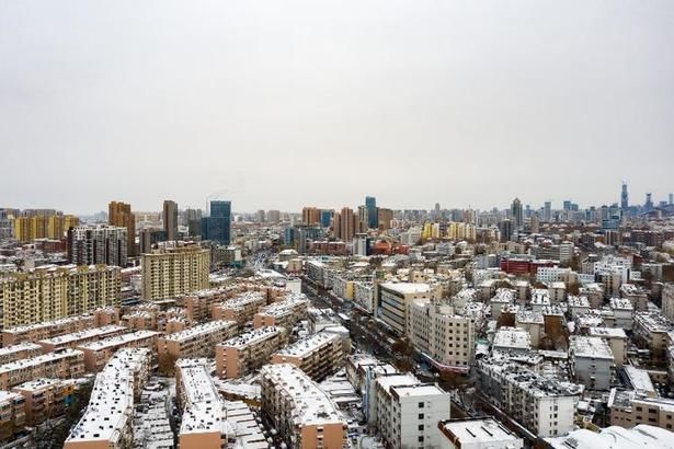 航拍雪后的大明湖，明湖雪景抢先看，这才是济南府该有的样子