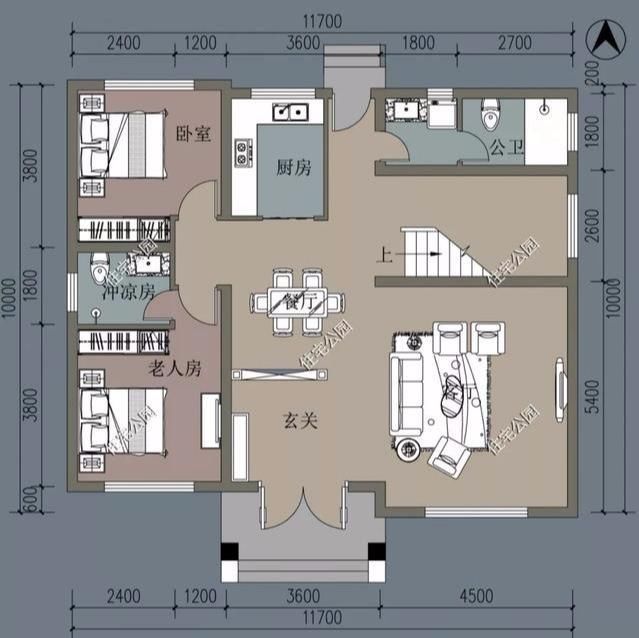 户型图|10套占地150平米的农村别墅户型,20万的造价就能建一栋