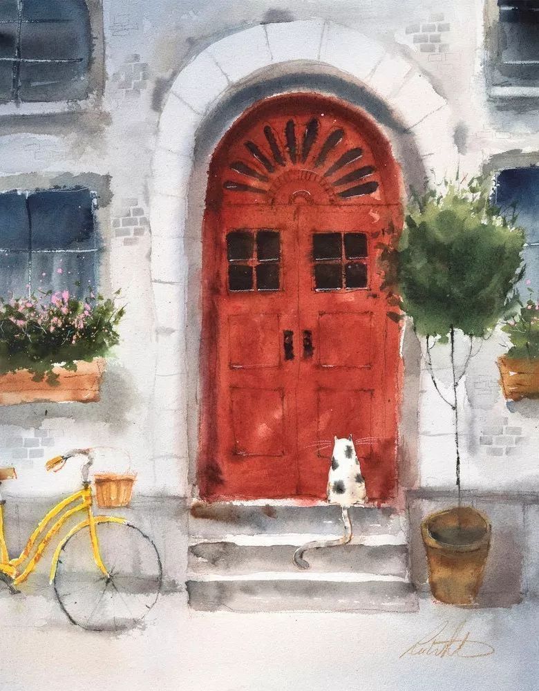 治愈插画$治愈插画:童年,像一个流丽繁复的梦