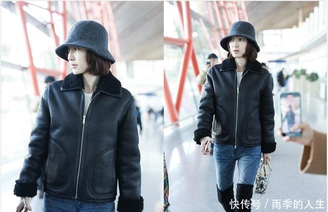 王丽坤穿|34岁王丽坤太瘦了,穿牛仔裤长筒靴秀“漫画腿”,能有90斤