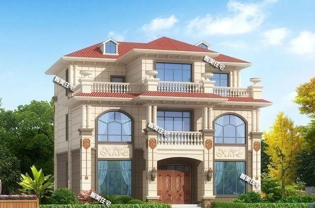 别墅|室内配堂屋，一二层都带厨房的别墅户型，外形都很漂亮