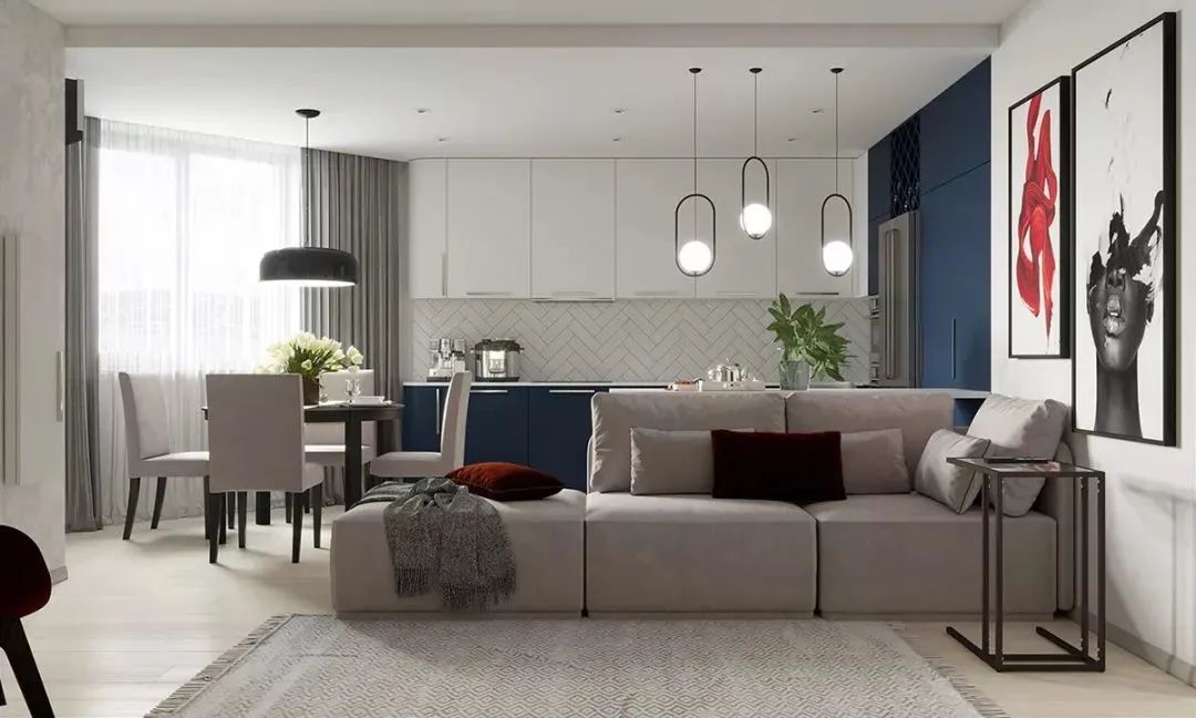 色彩斑斓|120㎡现代，色彩斑斓而时尚，空间高级有活力