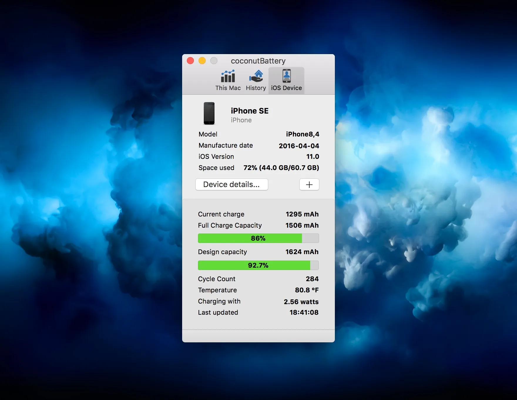 coconutBattery Plus for Mac v3.9.14 监测电池健康状况-下载否
