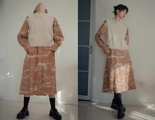 “毛衣＋半身裙”初春这样穿，时髦又撩人，气质很加分