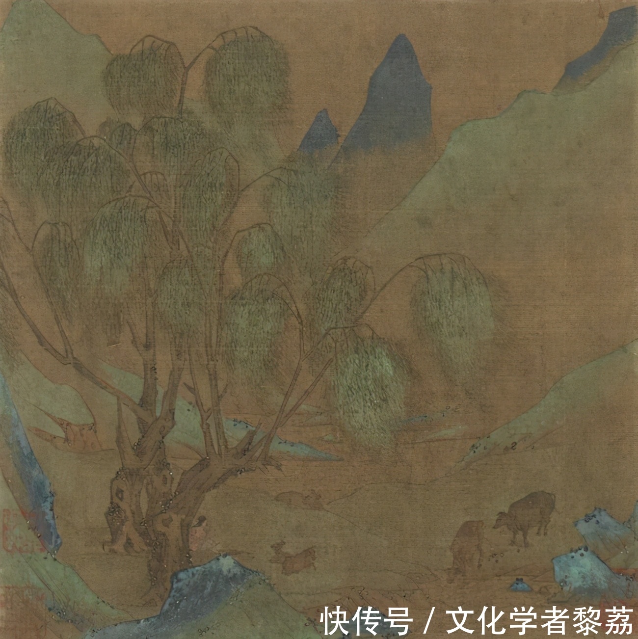 渔樵!牛年写一写牧童