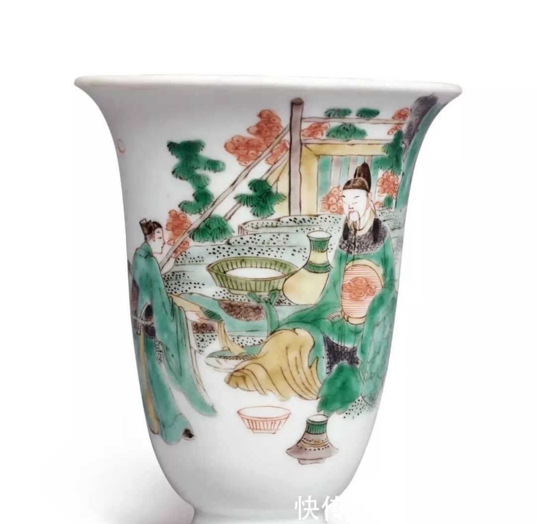 彩料$瓷器收藏知识之清康熙釉上五彩中的标准色,黑彩!