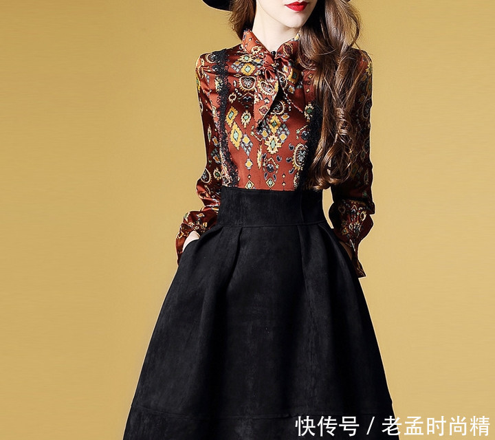 不得不说: 这秋衫的确漂亮, 适合各种身材女人, 气质高雅减龄