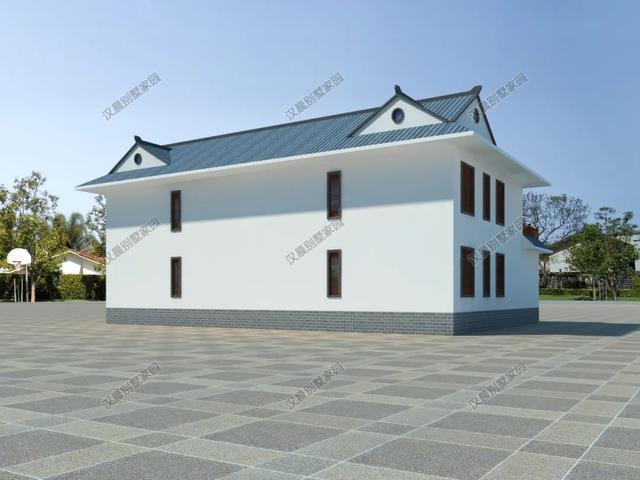 对称式|对称式传统中式二层别墅,流传千年准没错,农村就应该建这种房子