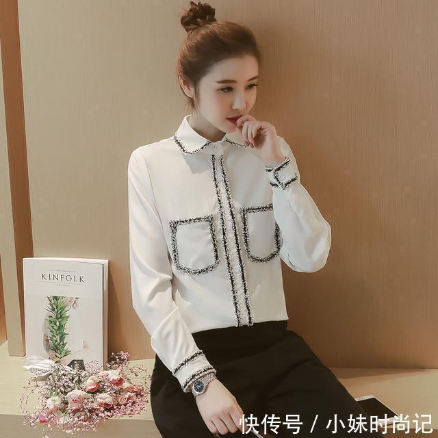 流露|雪纺衬衫才是春天最流行的款,甜美气息不知不觉就流露出来了